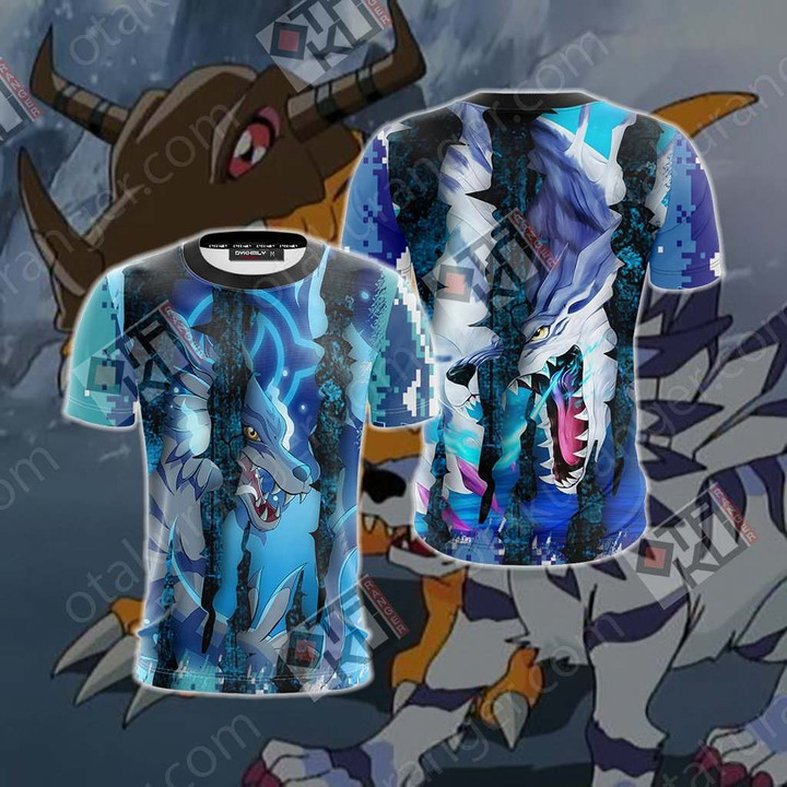 Digimon - Garurumon New Unisex 3D T-shirt