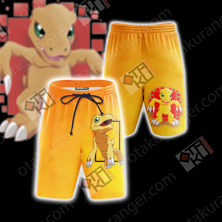 Digimon - Greymon Unisex Beach Shorts