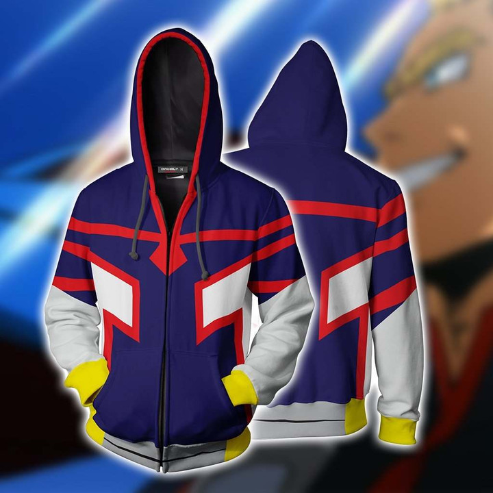 Boku No Hero Academia Young All Mighty Cosplay Zip Up Hoodie Jacket