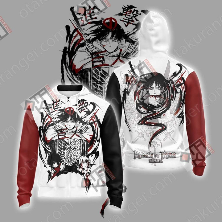 Attack On Titan New Collection Unisex Zip Up Hoodie Jacket