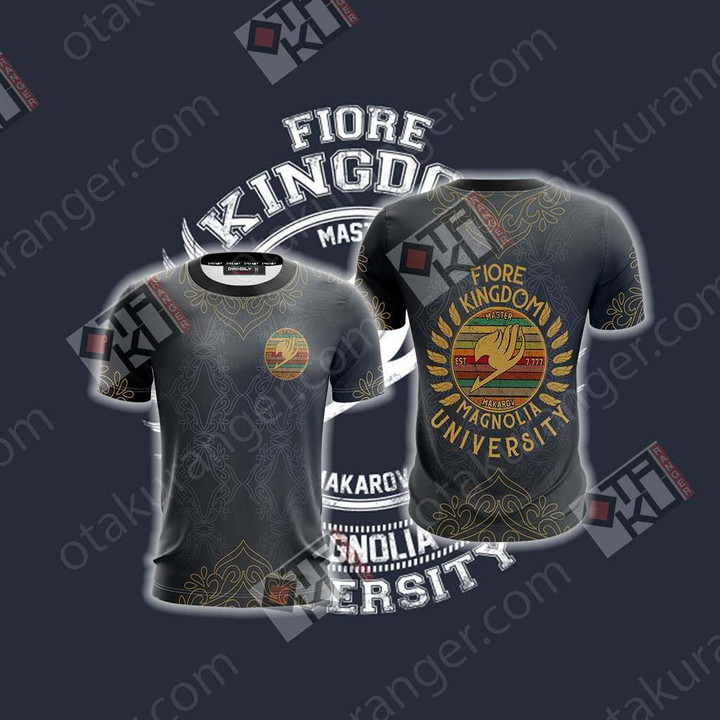 Fairy Tail - Fiore Kingdom Magnolia University Unisex 3D T-shirt