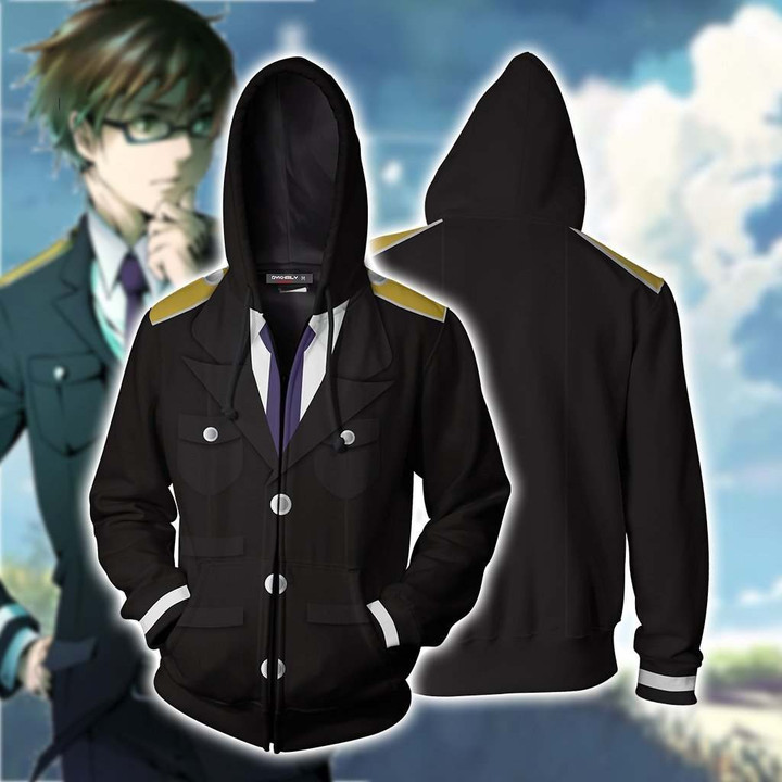 Noragami Kazuma Cosplay Zip Up Hoodie Jacket