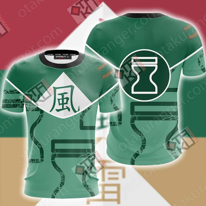 Naruto Kazekage Sunagakure Symbol Unisex 3D T-shirt