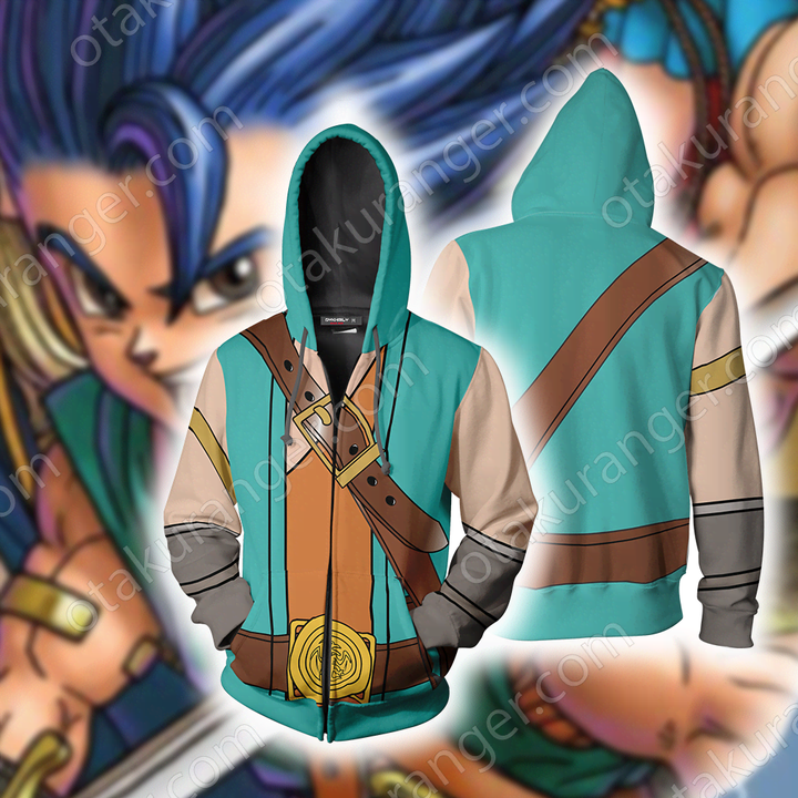 Hero (Dragon Quest VI) Cosplay Zip Up Hoodie Jacket