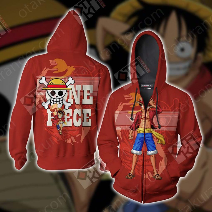 One Piece - Luffy New Collection Unisex Zip Up Hoodie Jacket