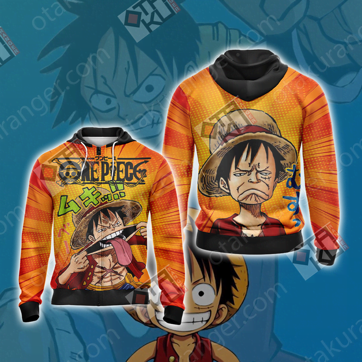 One Piece - Luffy New Look Unisex Zip Up Hoodie Jacket