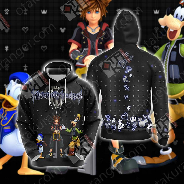 Kingdom Hearts III New Unisex 3D Hoodie