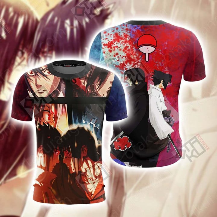 Naruto Sasuke And Itachi Unisex 3D T-shirt