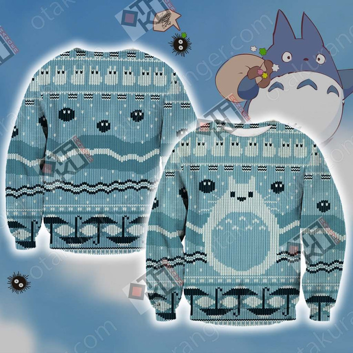 My Neighbor Totoro Christmas Style Unisex 3D Sweater
