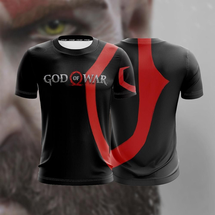 Kratos God Of War (Black) Unisex 3D T-shirt