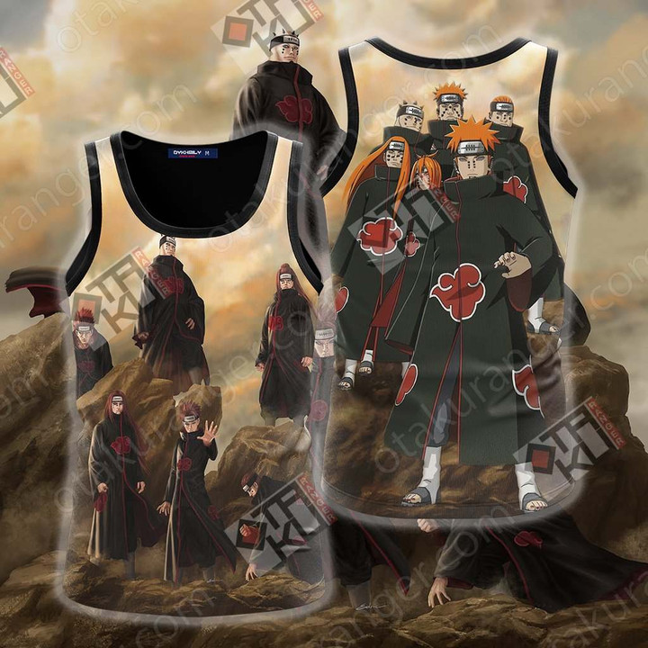 Naruto Six Paths Of Pain Unisex 3D Tank Top