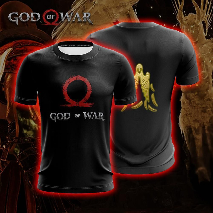 Kratos Omega Symbol God Of War Unisex 3D T-shirt