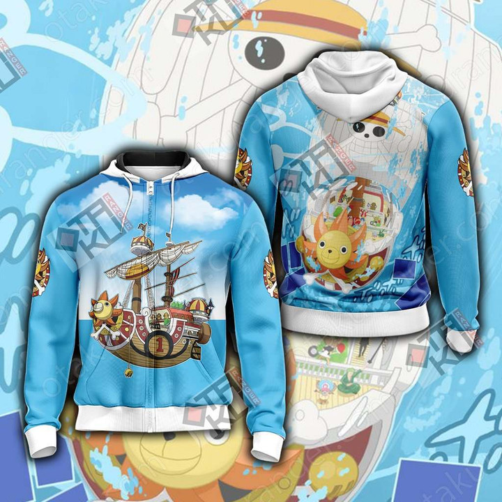 One Piece - Thousand Sunny New Unisex Zip Up Hoodie Jacket