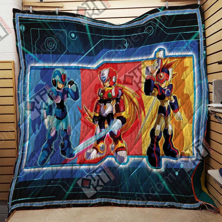 Mega Man 3D Quilt Blanket
