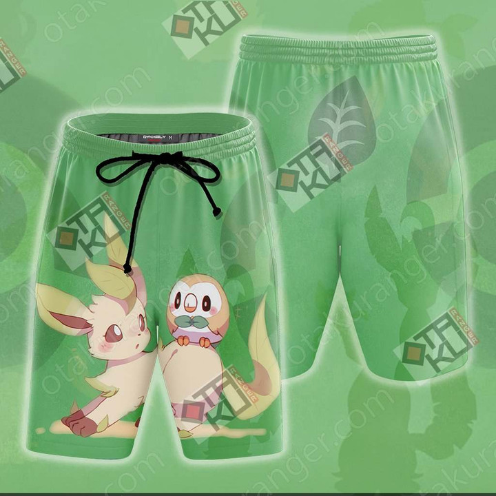 Pokemon - Leafeon Beach Shorts