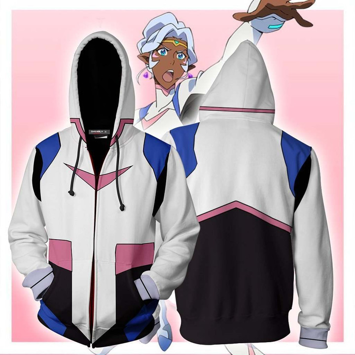 Princess Allura Voltron Legendary Defender Cosplay Zip Up Hoodie Jacket