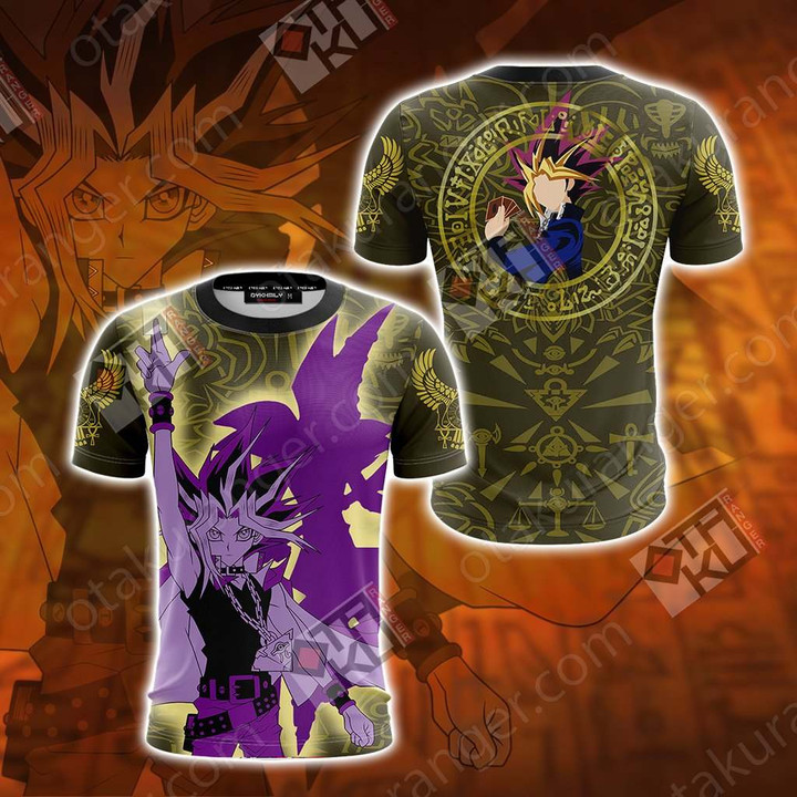 Yu Gi Oh! Yugi Muto And Dark Magician Unisex 3D T-shirt