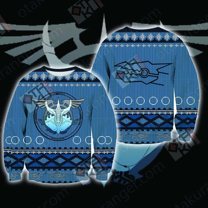 Yu-gi-oh! - Stardust Dragon Knitting Style Unisex 3D Sweater