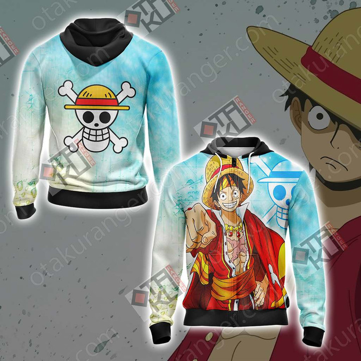 One Piece - Luffy Unisex Zip Up Hoodie Jacket