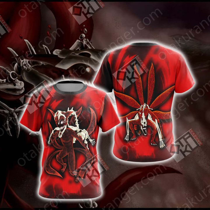 Naruto - Kyuubi 6 tails Unisex 3D T-shirt