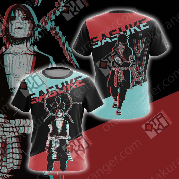 Naruto - Uchiha Sasuke New Unisex 3D T-shirt