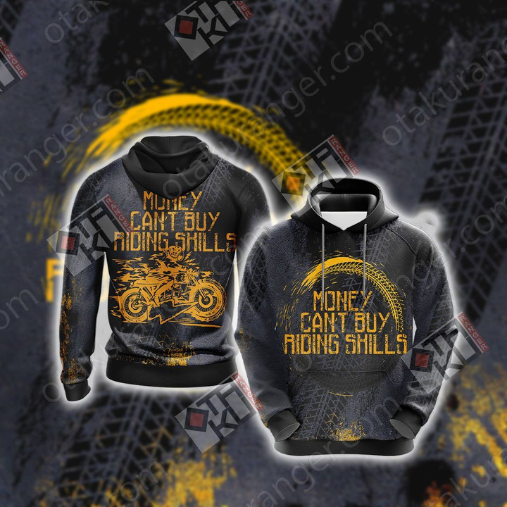 Money can't buy Riding Skills Unisex 3D Hoodie