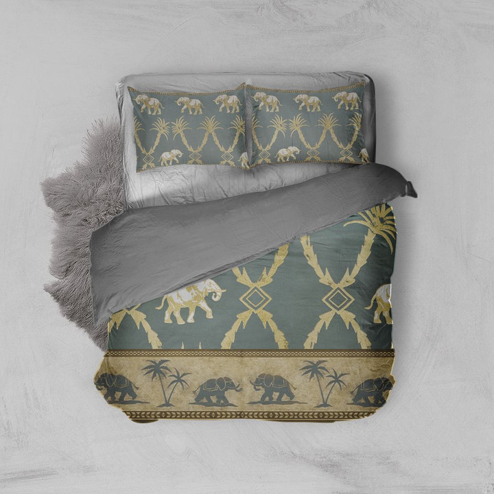 Elephant-Palm Bed Set