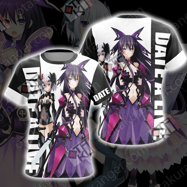 Date A Live Origami and Tooka Unisex 3D T-shirt