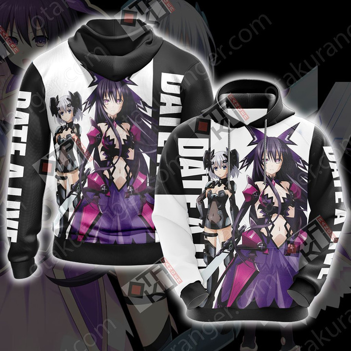 Date A Live Origami and Tooka Unisex 3D Hoodie