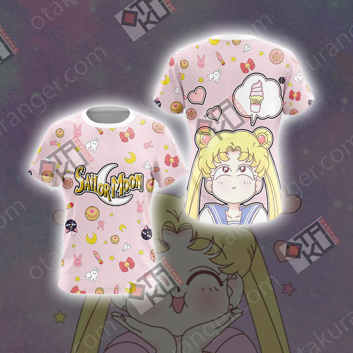 Sailor Moon Kawaii Unisex 3D T-shirt