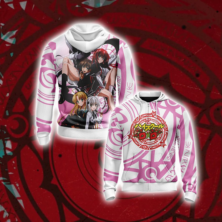 High School DxD - Characters New Style Zip Up Hoodie