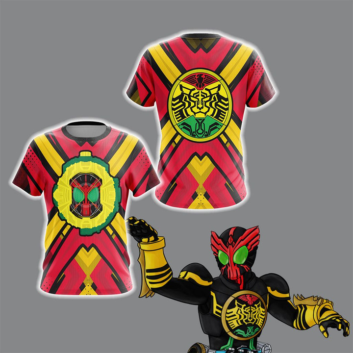 Kamen Rider OOO- Super TaToBa Unisex 3D T-shirt