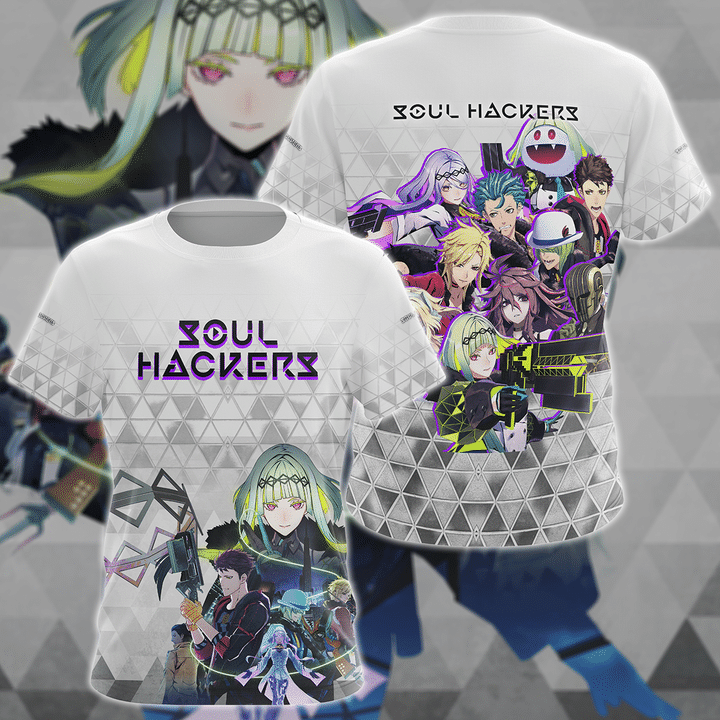 Soul Hackers 2 Video Game 3D All Over Print T-shirt Tank Top Zip Hoodie Pullover Hoodie Hawaiian Shirt Beach Shorts Jogger
