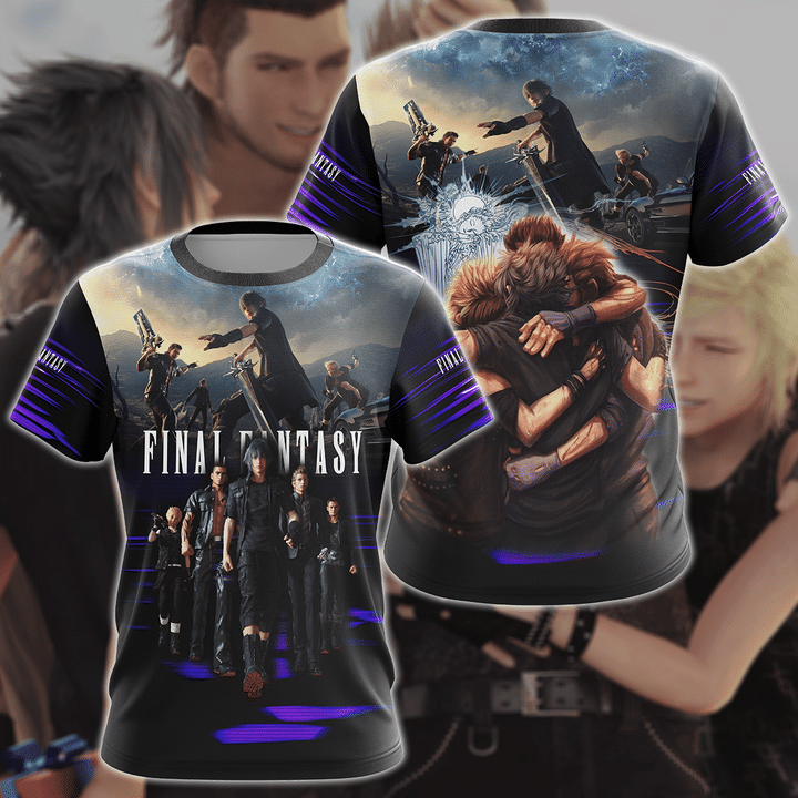 Final Fantasy XV Video Game 3D All Over Print T-shirt Tank Top Zip Hoodie Pullover Hoodie Hawaiian Shirt Beach Shorts Jogger