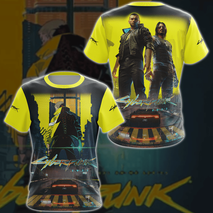 Cyberpunk 2077 Video Game 3D All Over Print T-shirt Tank Top Zip Hoodie Pullover Hoodie Hawaiian Shirt Beach Shorts Jogger