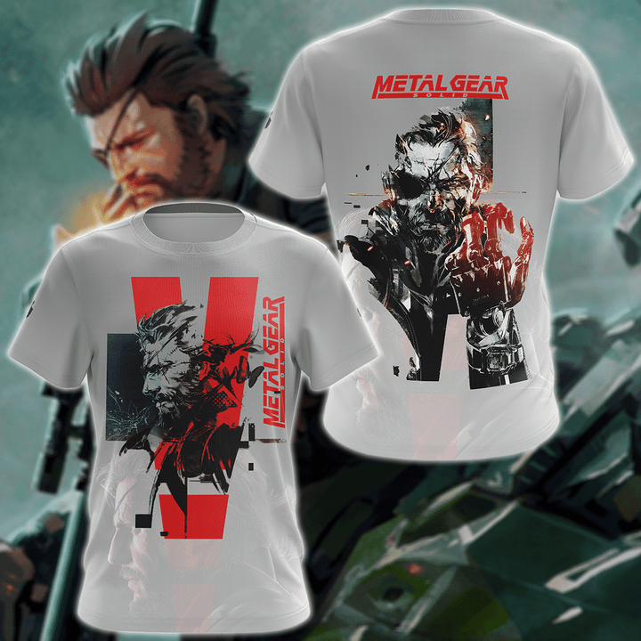 Metal Gear Solid Video Game 3D All Over Print T-shirt Tank Top Zip Hoodie Pullover Hoodie Hawaiian Shirt Beach Shorts Jogger