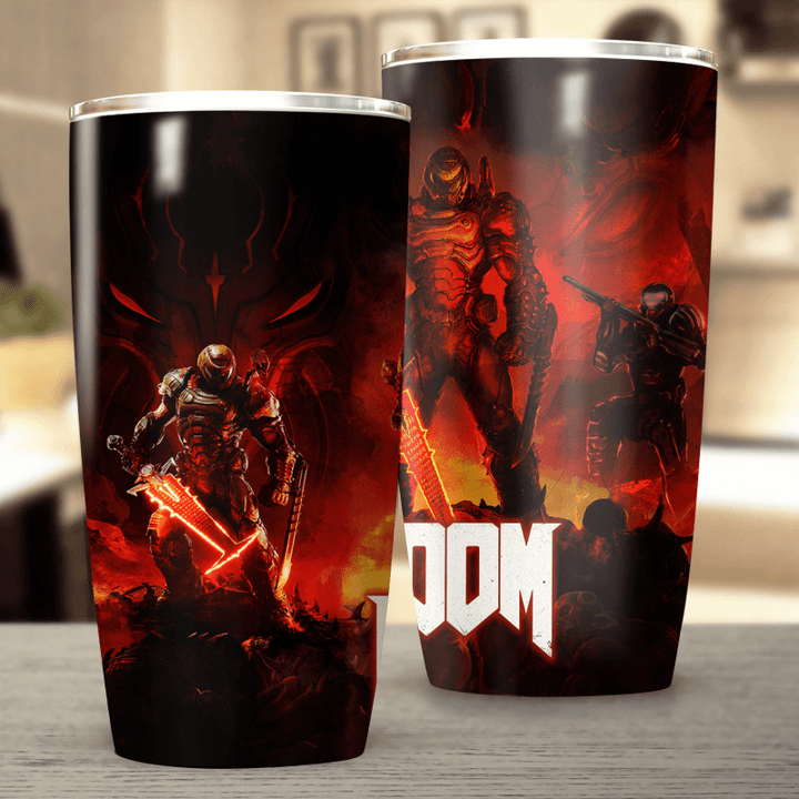 Doom Video Game Insulated Stainless Steel Tumbler 20oz / 30oz