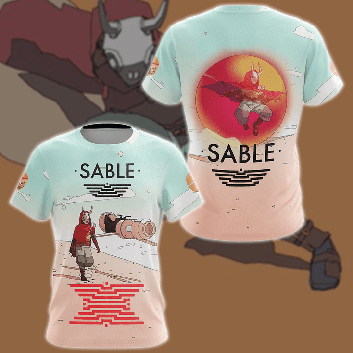Sable Video Game 3D All Over Printed T-shirt Tank Top Zip Hoodie Pullover Hoodie Hawaiian Shirt Beach Shorts Jogger