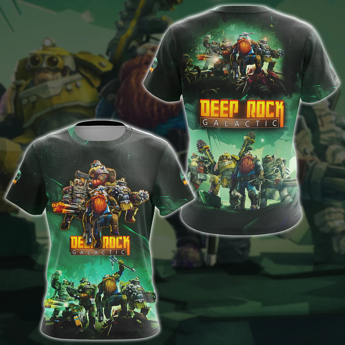 Deep Rock Galactic Video Game 3D All Over Printed T-shirt Tank Top Zip Hoodie Pullover Hoodie Hawaiian Shirt Beach Shorts Jogger
