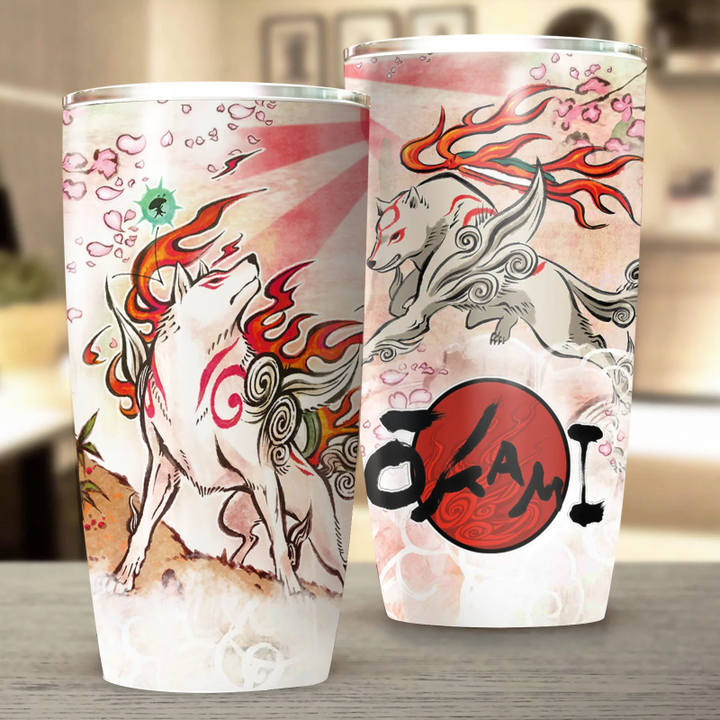 Okami Video Game Insulated Stainless Steel Tumbler 20oz / 30oz
