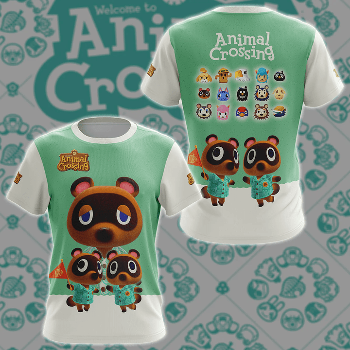 Animal Crossing Video Game 3D All Over Printed T-shirt Tank Top Zip Hoodie Pullover Hoodie Hawaiian Shirt Beach Shorts Jogger