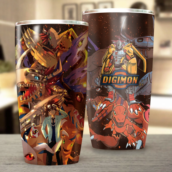 Digimon Video Game Insulated Stainless Steel Tumbler 20oz / 30oz