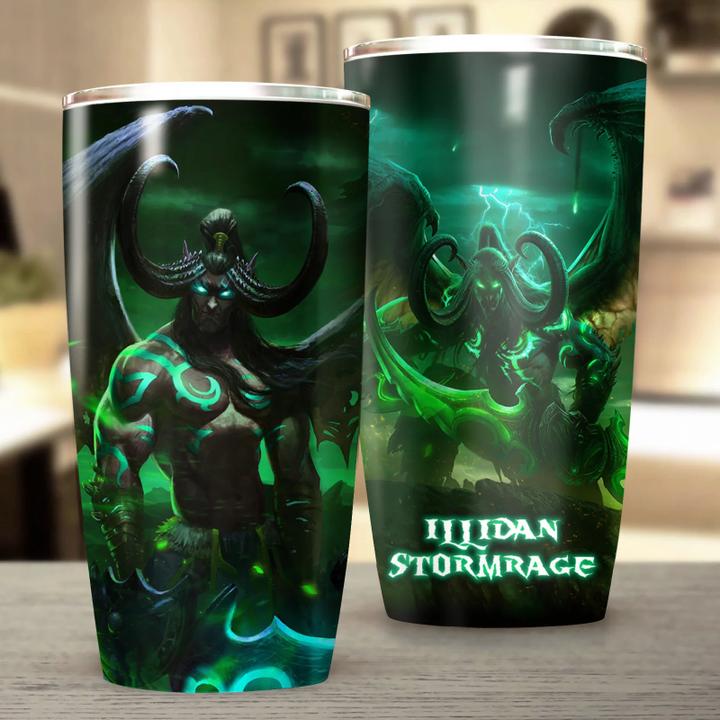 Illidan Stormrage World Of Warcraft Video Game Insulated Stainless Steel Tumbler 20oz / 30oz