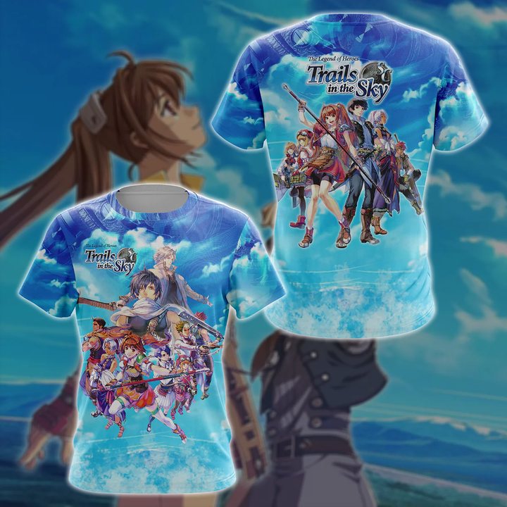 The Legend of Heroes: Trails in the Sky Video Game 3D All Over Printed T-shirt Tank Top Zip Hoodie Pullover Hoodie Hawaiian Shirt Beach Shorts Jogger