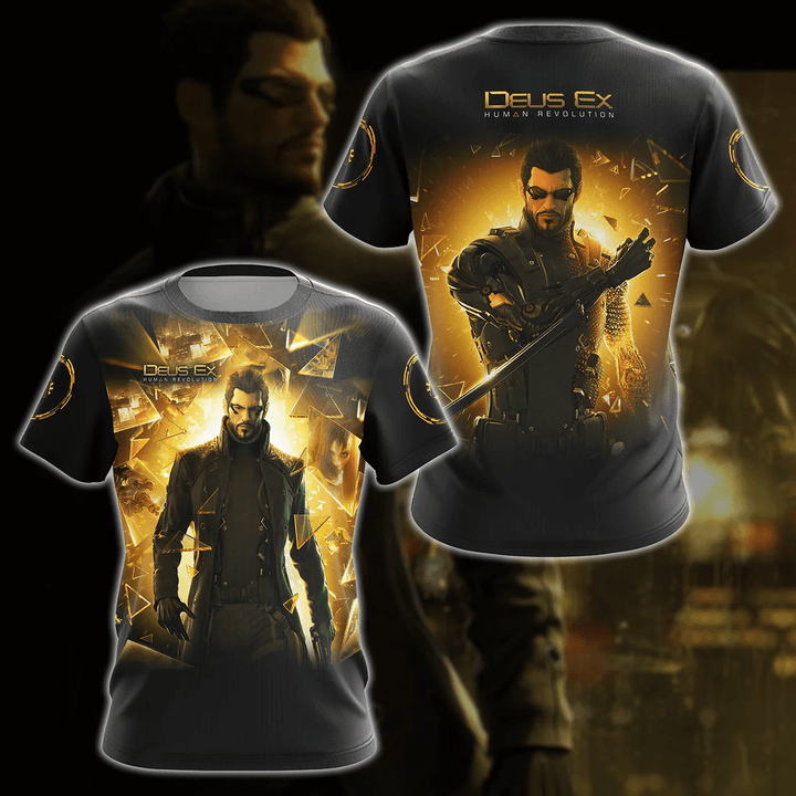 Deus Ex: Human Revolution Video Game 3D All Over Printed T-shirt Tank Top Zip Hoodie Pullover Hoodie Hawaiian Shirt Beach Shorts Jogger