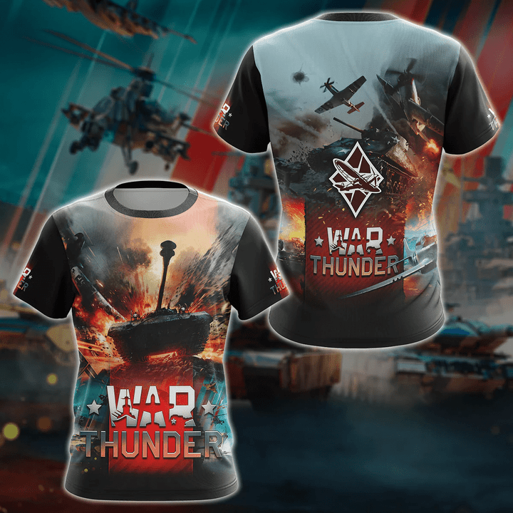 War Thunder Video Game 3D All Over Printed T-shirt Tank Top Zip Hoodie Pullover Hoodie Hawaiian Shirt Beach Shorts Jogger