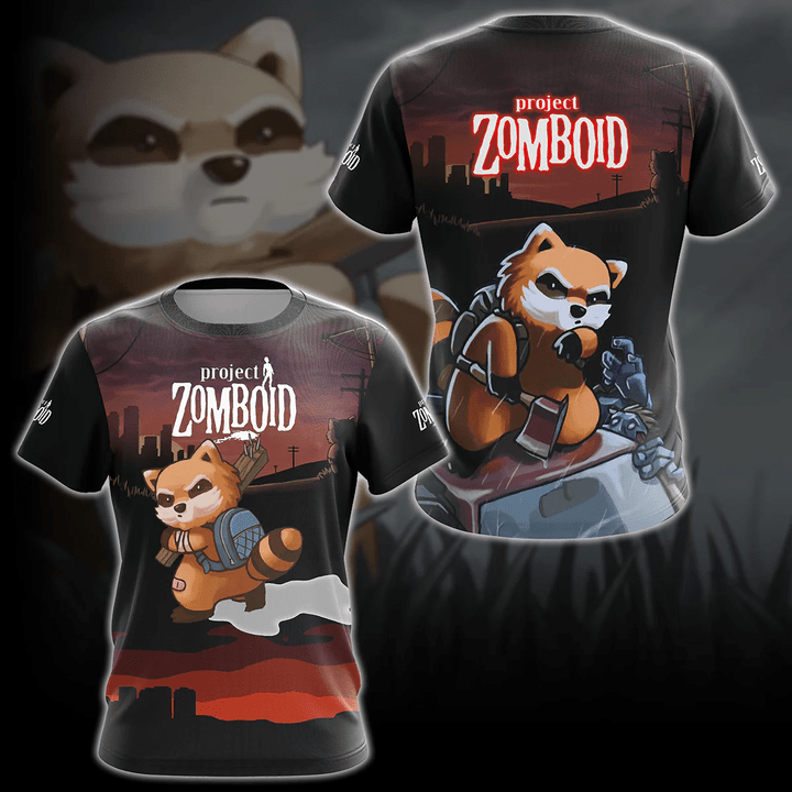 Project Zomboid Video Game 3D All Over Printed T-shirt Tank Top Zip Hoodie Pullover Hoodie Hawaiian Shirt Beach Shorts Jogger