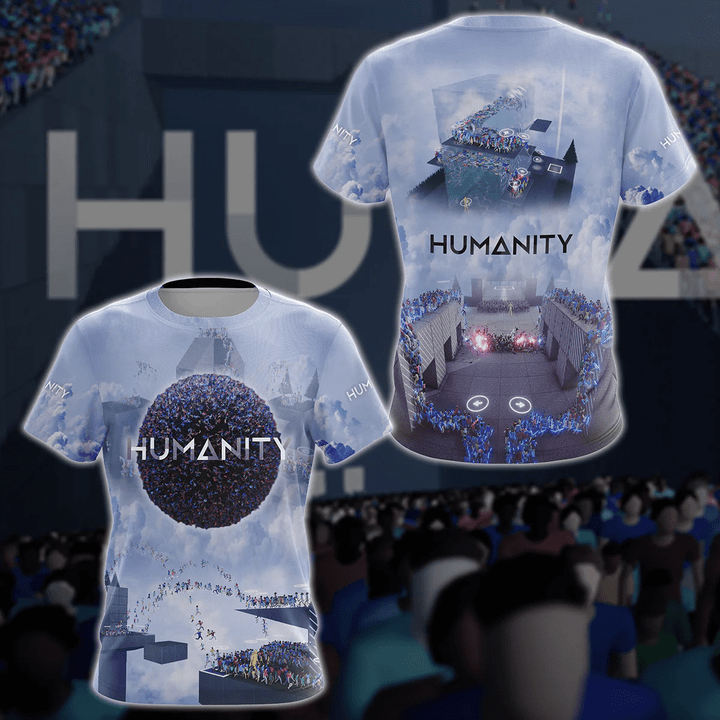 Humanity Video Game 3D All Over Printed T-shirt Tank Top Zip Hoodie Pullover Hoodie Hawaiian Shirt Beach Shorts Jogger