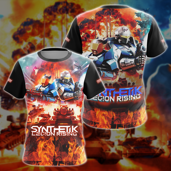 Synthetik: Legion Rising Video Game 3D All Over Printed T-shirt Tank Top Zip Hoodie Pullover Hoodie Hawaiian Shirt Beach Shorts Jogger