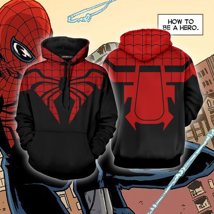 The Superior Spider-Man Cosplay 3D Hoodie S